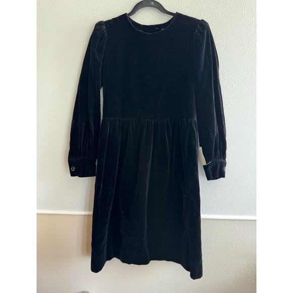 Vintage Saint Laurent Rive Gauche Velvet Long Sleeve Mini Dress - Picture 1 of 7